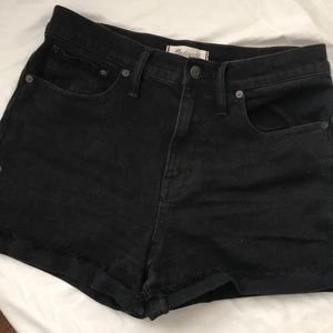 High rise Madewell denim shorts